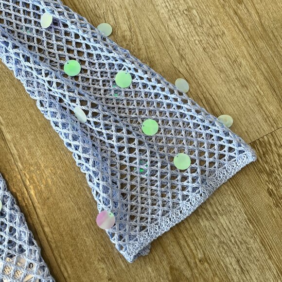 Womens Shein 2 Piece Blue Crochet Set - S - Picture 5 of 7